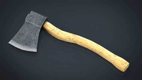 D Model Realistic Axe Vr Ar Low Poly Cgtrader