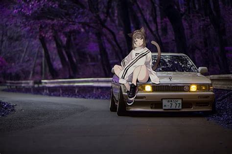 Jdm Anime Wallpaper Hd Hd Wallpaper Anime Girls Jdm Toyota Chaser