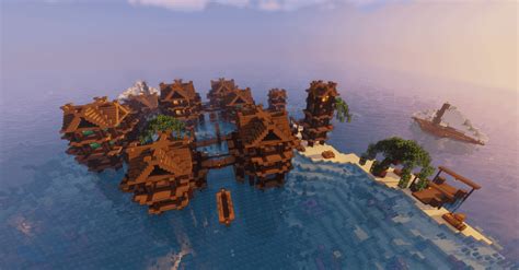 Heres An Ocean Village I Built Link To More Photos In The Comments
