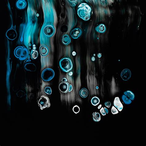 2048x2048 Blue And Black Abstract Paint Ipad Air Wallpaper Hd Abstract