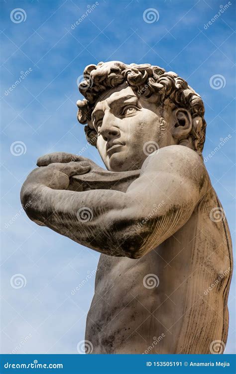 Replica Of Statue Of David By Michelangelo Placed At The Piazza Della