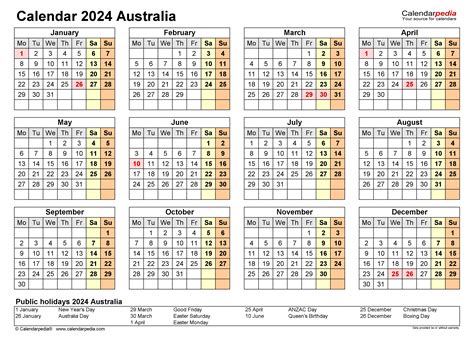 Calendar 2023 2024 Australia 2020 2024 Calendar