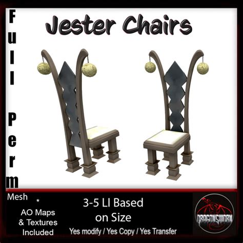 Second Life Marketplace Full Perm Jester Chair