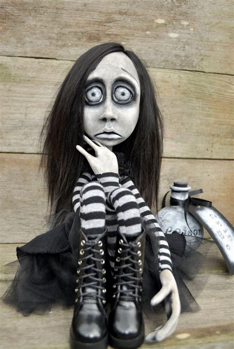 Gothic Art Doll Creepy Possessed Girl Elza 30 Fete Halloween