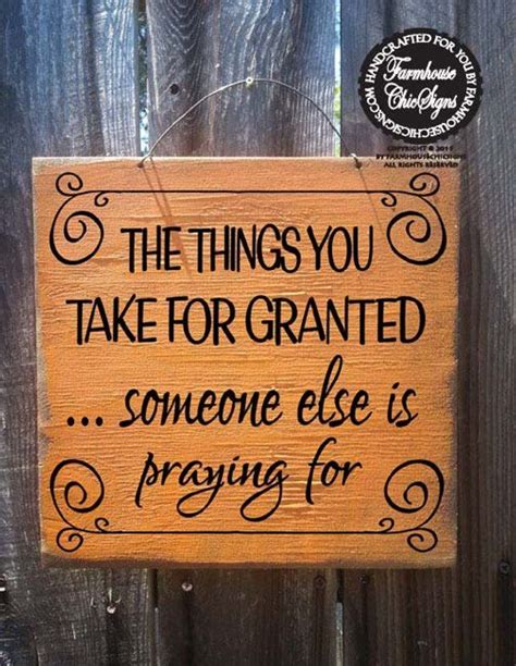 Fall Decor Autumn Decor Things You Take For Granted Sign Etsy