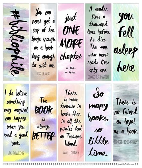 handmade watercolor bookmarks to buy to make and to print free printable bookmarks