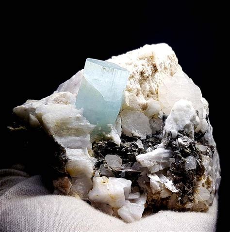 Aquamarine Specimen Aquamarine Crystal With Quartz On Etsy