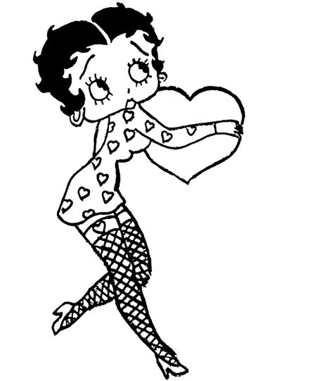 Coloring Pages Betty Boop Coloring Home