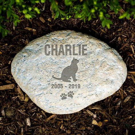 17 Best Photos Cat Memorial Stones Engraved Personalized Engraved Cat