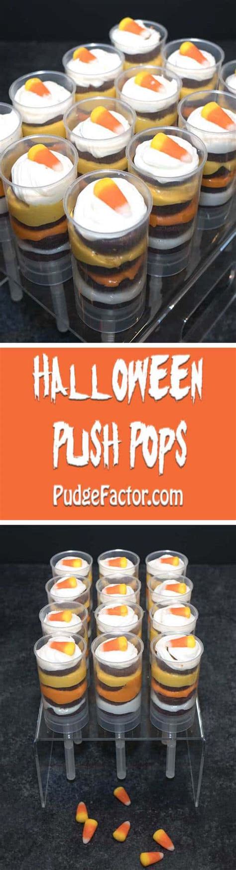 Halloween Push Pops The Pudge Factor