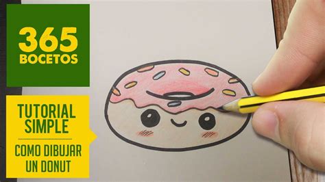 Como Dibujar Un Donut Kawaii Paso A Paso Dibujos Kawaii Faciles How