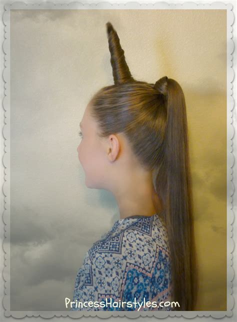 Unicorn Hairstyle For Halloween Or Crazy Hair Day Hairstyles For