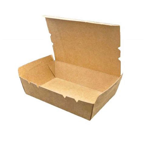 Kraft Lunch Box Without Window 50 Pieces