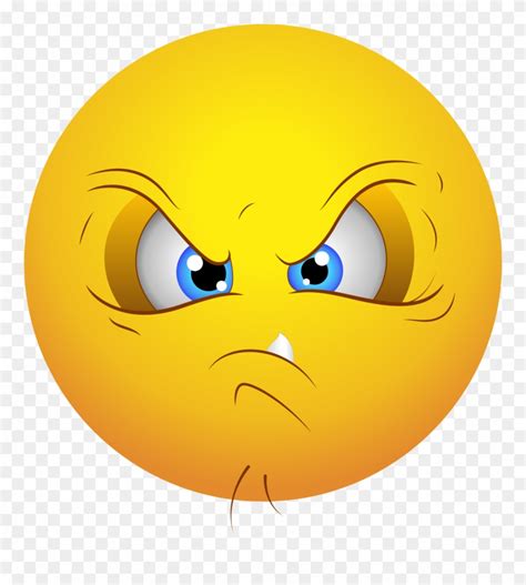 Angry Emoji Clipart 4210894 Pinclipart