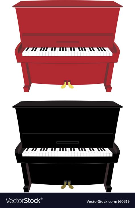 Cartoon Piano Royalty Free Vector Image Vectorstock