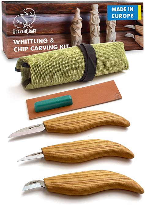 Buy Beavercraft S15 Whittling Wood Carving Kit Wood Carving Tools Set