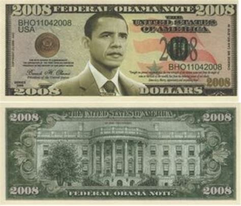 Federal Obama Note 2008 United States Numista