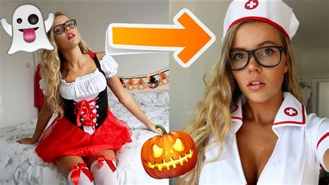 i wore sexy halloween costumes for an entire week youtube
