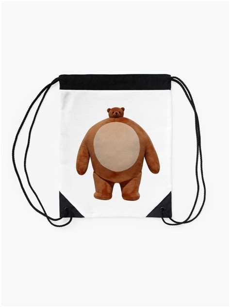 Small Head Big Body Bear Drawstring Bag For Sale By Seanworrall