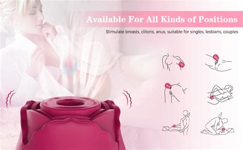 Rose Sex Toy Clitoral Sucking Vibrator With 7 Intense Suction Modes Phanxy