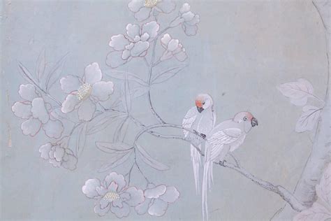 Pair Of Chinoiserie Wallpaper Panels At 1stdibs