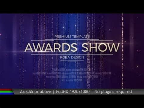 Awards After Effects Template Youtube