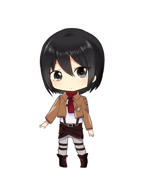 Chibi Mikasa Attack On Titanshingeki No Kyojin Pinterest Chibi