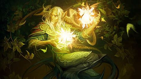 Hd Wallpaper Fantasy Sorcerer Dark Magic Warrior Plant Part