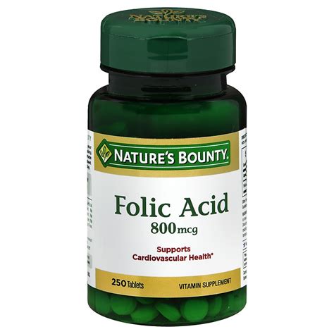一部予約販売 Nature s Blend Nature s Folic Acid 1000mcg Tablets 100 Count 6