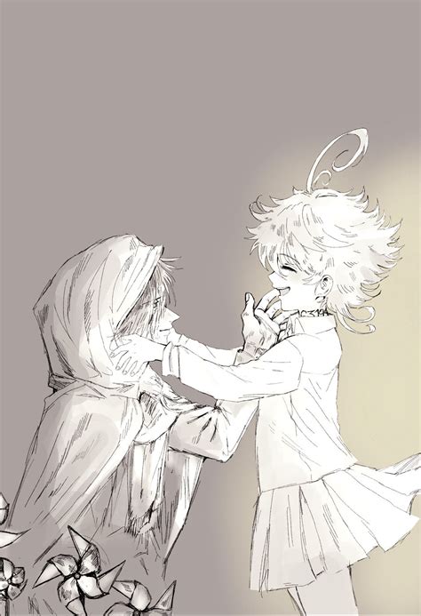 Ray And Emma The Promised Neverland Artist F101196 Neverland