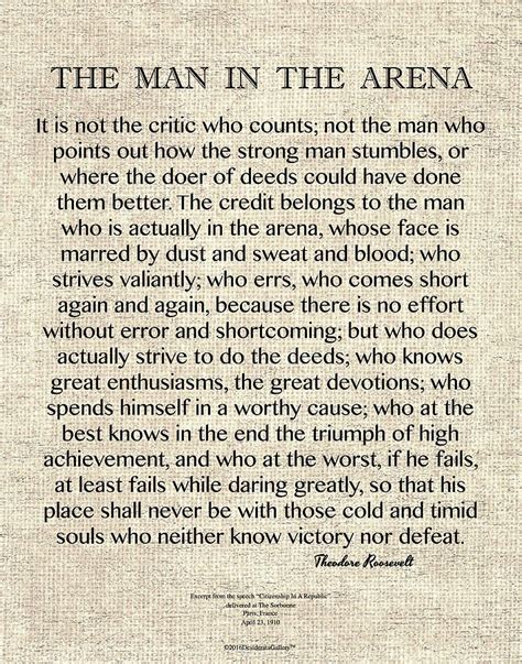 The Man In The Arena President Trump Epitomizes This Roosevelt Quotes