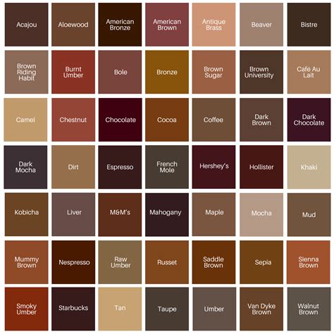 Pin By Zena O Connor Colour Desig On Color Research Brown Color