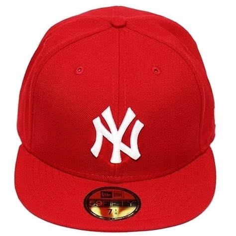 Boné New Era Aba Reta Fechado Mlb Ny Yankees Basic Vermelho Netshoes