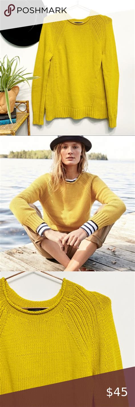 Jcrew Classic 1988 Rollneck Sweater Bright Yellow Style