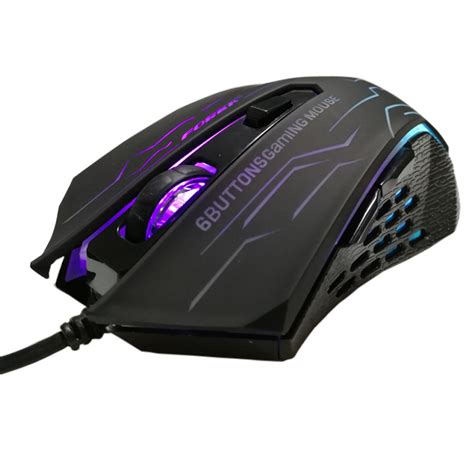 Ergonomic Silent Wired Gaming Mouse With 6 Buttons Hobbiestly