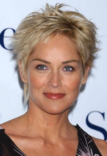 Sharon Stone Short Hairstyles For Mature Women Hairstyles Weekly