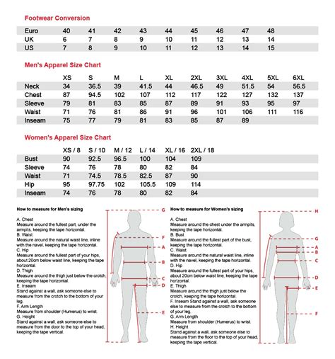 Guide Gear Size Chart Labb By Ag