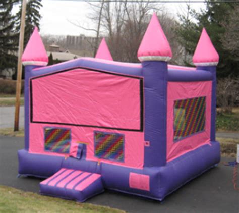 Pink And Purple Bounce House Spatolas Party Rentals