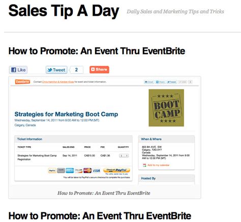 How To Promote An Event Thru Eventbrite Sales Tip A Day Flickr