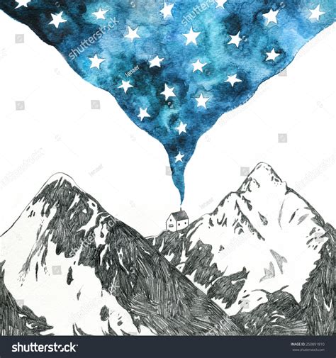 How To Draw A Starry Night Sky With Pencil Drawing Art Ideas