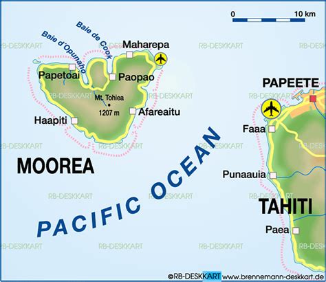 Map Of Moorea French Polynesia Map In The Atlas Of The World