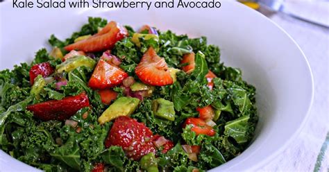 Kale Salad With Strawberry And Avocado A Bountiful Love