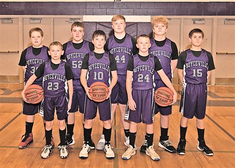 7th Grade Boyceville Boys Basketball Team The Tribune Press Reporter