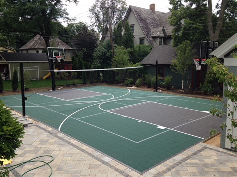 Backyard Basketball Court Installation In Chicago Il