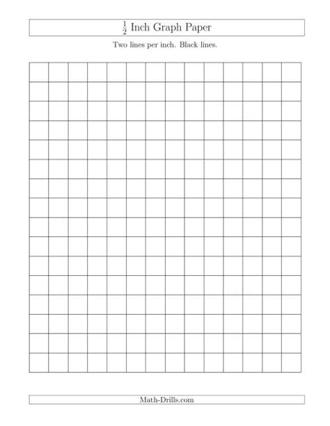 12 Inch Graph Paper With Black Lines A