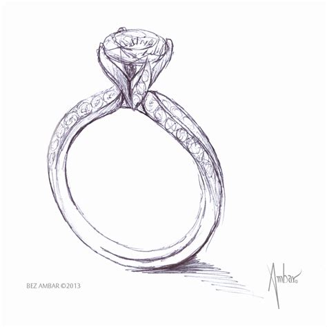Diamond Ring Drawing At Explore Collection Of