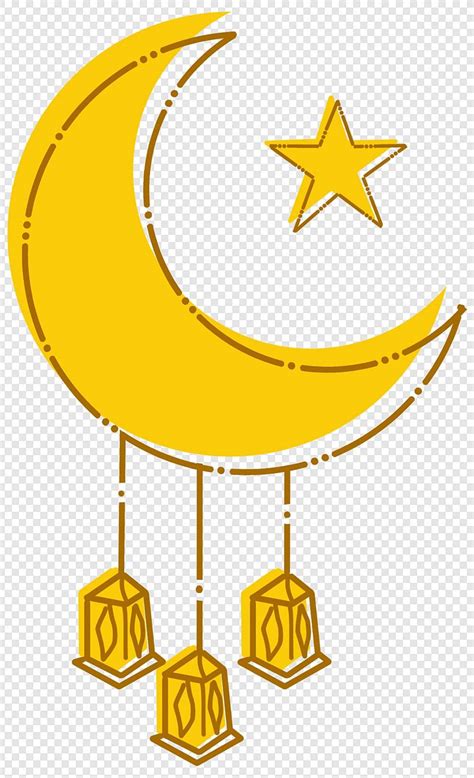 Gambar Bulan Dan Bintang Ramadan Bulan Ramadhan Idul Fitri Png Png