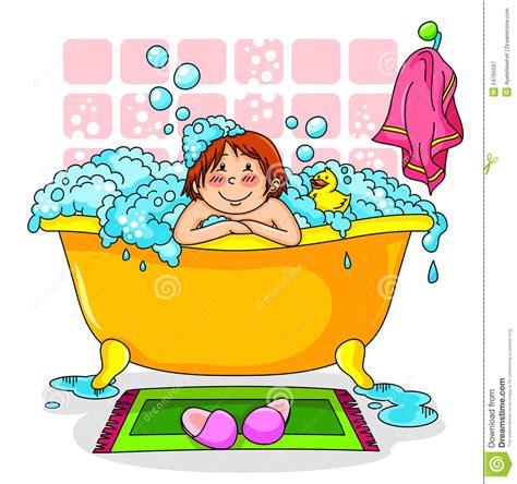 Add some extra fun to bath time with help from the hippo bathtub plug. Kid In The Bath Royalty Free Stock Photography - Image ...