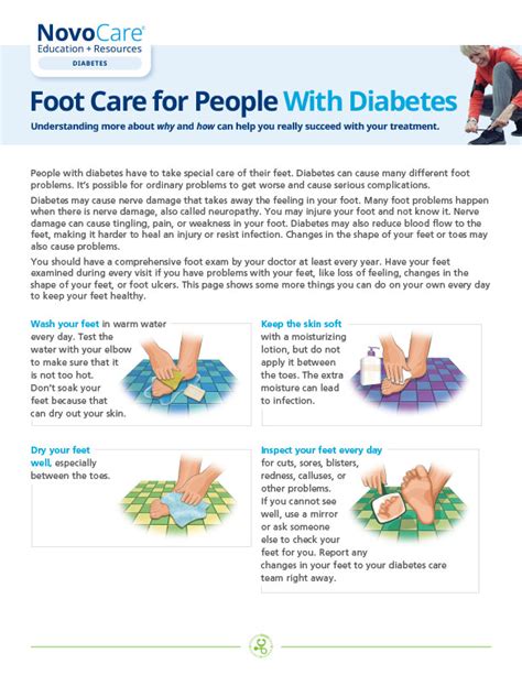 Foot Care For People With Diabetes Diabetes Education For Patients Novomedlink™