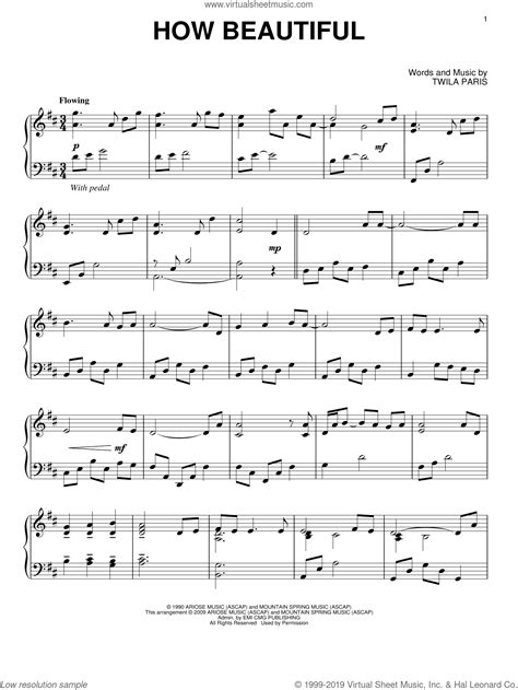 How Beautiful Sheet Music Intermediate For Piano Solo Pdf
